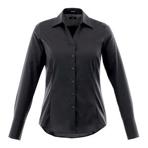 Elegant Black Button-Down Shirt for Women